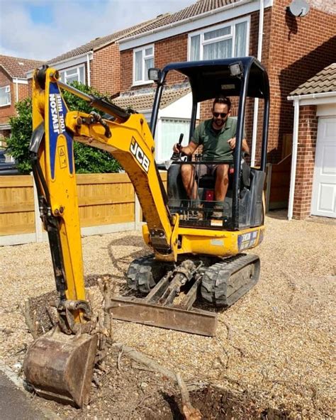 mini digger back garden|micro digger back garden.